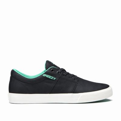 Supra STACKS II VULC - Miesten Tennarit - Mustat/Turkoosi